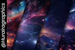 Cosmic galaxy Digital Papers Bundle Product Image 5