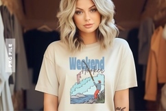 Weekend Hooker Summer Fishing Sublimation T-shirt Design Product Image 1