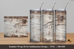 Wooden Art Tumbler Wrap Sublimation Design 5 Product Image 1
