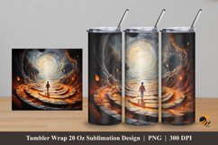 Illusion Tumbler Wrap Sublimation Design 5 Product Image 1