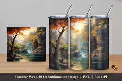 Beauty Gallery Tumbler Wrap Sublimation Design 5 Product Image 1