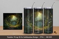 Plants On The Jungle Tumbler Wrap Sublimation Design 5 Product Image 1
