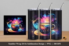 Dream Cup Tumbler Wrap Sublimation Design 5 Product Image 1