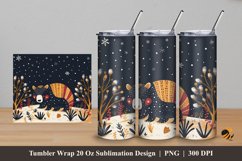 Cute Tapir Tumbler Wrap Sublimation Design 5 Product Image 1