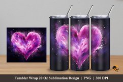 Aesthetic Love Tumbler Wrap Sublimation Design 5 Product Image 1