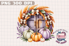 Halloween Cute Watercolor Clipart PNG Pastel Ghost Design Product Image 1
