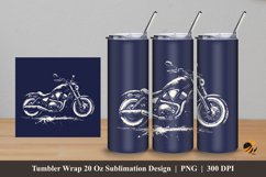 Motorbike Tumbler Wrap Sublimation Design 5 Product Image 1