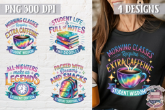 Student Quote Colorful Clipart PNG Sublimation 4 Designs Product Image 1