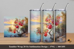 Panoramic Bliss Tumbler Wrap Sublimation Design 5 Product Image 1