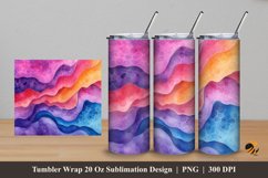 Beauty Cell Tumbler Wrap Sublimation Design 5 Product Image 1