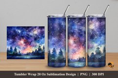 New Year Tumbler Wrap Sublimation Design 5 Product Image 1