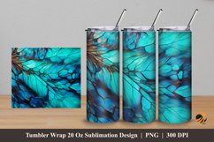 Colorful Art Tumbler Wrap Sublimation Design 5 Product Image 1