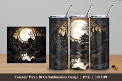 3D Pagoda Tumbler Wrap Sublimation Design 5 Product Image 1