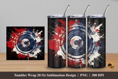 Target Effect Tumbler Wrap Sublimation Design 5 Product Image 1