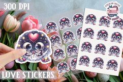 Love sticker Sheet Valentine Day Lovers Cute PNG Spice Product Image 1