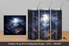 Havenly Land Tumbler Wrap Sublimation Design 5 Product Image 1