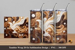 Beauty Mocca Coffee Tumbler Wrap Sublimation Design 5 Product Image 1