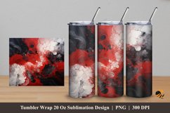 Artistic Marble Tumbler Wrap Sublimation Design 5 Product Image 1