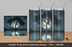 Swing And Lake Tumbler Wrap Sublimation Design 5 Product Image 1