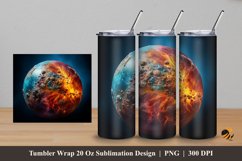 Period Illustration Tumbler Wrap Sublimation Design 5 Product Image 1