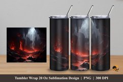 Haunted Place Tumbler Wrap Sublimation Design 5 Product Image 1