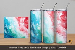 Painting Color Blend Tumbler Wrap Sublimation Design 5 Product Image 1