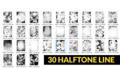 Abstract Halftone Texture Pack - 90 Vector &amp; PNG Textures Product Image 5