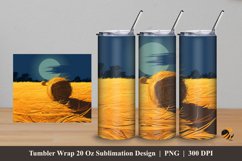 Hay Illustration Tumbler Wrap Sublimation Design 5 Product Image 1
