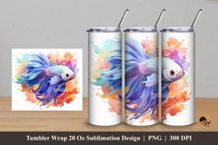 Betta Abstract Wrap Sublimation Design 5 Product Image 1