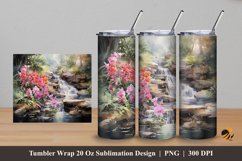 Reflections of Nature Tumbler Wrap Sublimation Design 5 Product Image 1