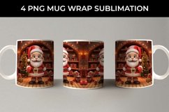 Santa&#039;s Workshop Wonders Mug: Joyful Christmas Preparations, Product Image 5