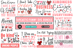 Sarcastic svg Bundle,Sarcastic svg,Funny svg bundle Product Image 1