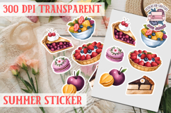 Summer sticker Cute flowers Love Picnic Beach Spring Product Image 1