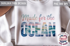Summer Beach Sea Quote Watercolor Sublimation PNG Product Image 1