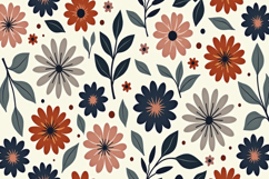 Cute Flower Pattern Background Product Image 1