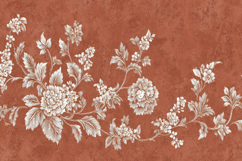 Vintage Style Floral Pattern Background Wallpaper Product Image 1