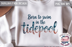 Summer Beach Sea Quote Watercolor Sublimation PNG Product Image 1