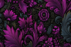 Purple Flowers Background Wallpaper Product Image 1