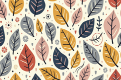 Colorful Leaves Pattern Background Product Image 1