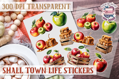 Small Town LIfe sticker Scrapbook PNG Village Garden Farm Product Image 1
