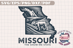 USA STATE America Vintage SVG Monochrome Design Patriotic Product Image 1
