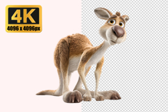 Animated Kangaroo Transparent PNG Product Image 1