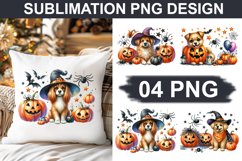 Halloween Dog - Pillow Sublimation PNG Design Product Image 1