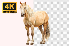 Haflinger Horse Transparent PNG Product Image 1