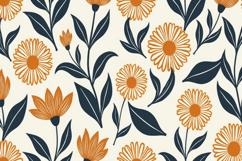 Cute Flower Pattern Background Product Image 1