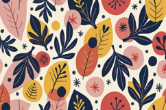 Colorful Leaves Pattern Background Product Image 1