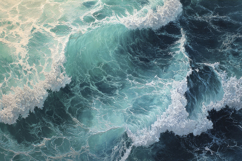 Turquoise Ocean Waves Background Product Image 1