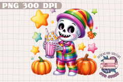 Cute Halloween Animal Autumn Sublimation design Fall KIds Product Image 1