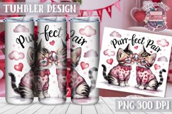 Sublimation Tumbler WRAP Love Design Quote Watercolor Animal Product Image 1
