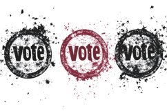 Vote Stamp Grunge Background Product Image 1